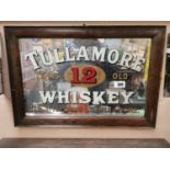 Tullamore Irish Whiskey advertising mirror.