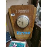 "I Prefer Afton" Advertising Clock.