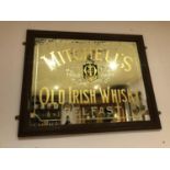 Mitchell's Irish Whisky advertising mirror.