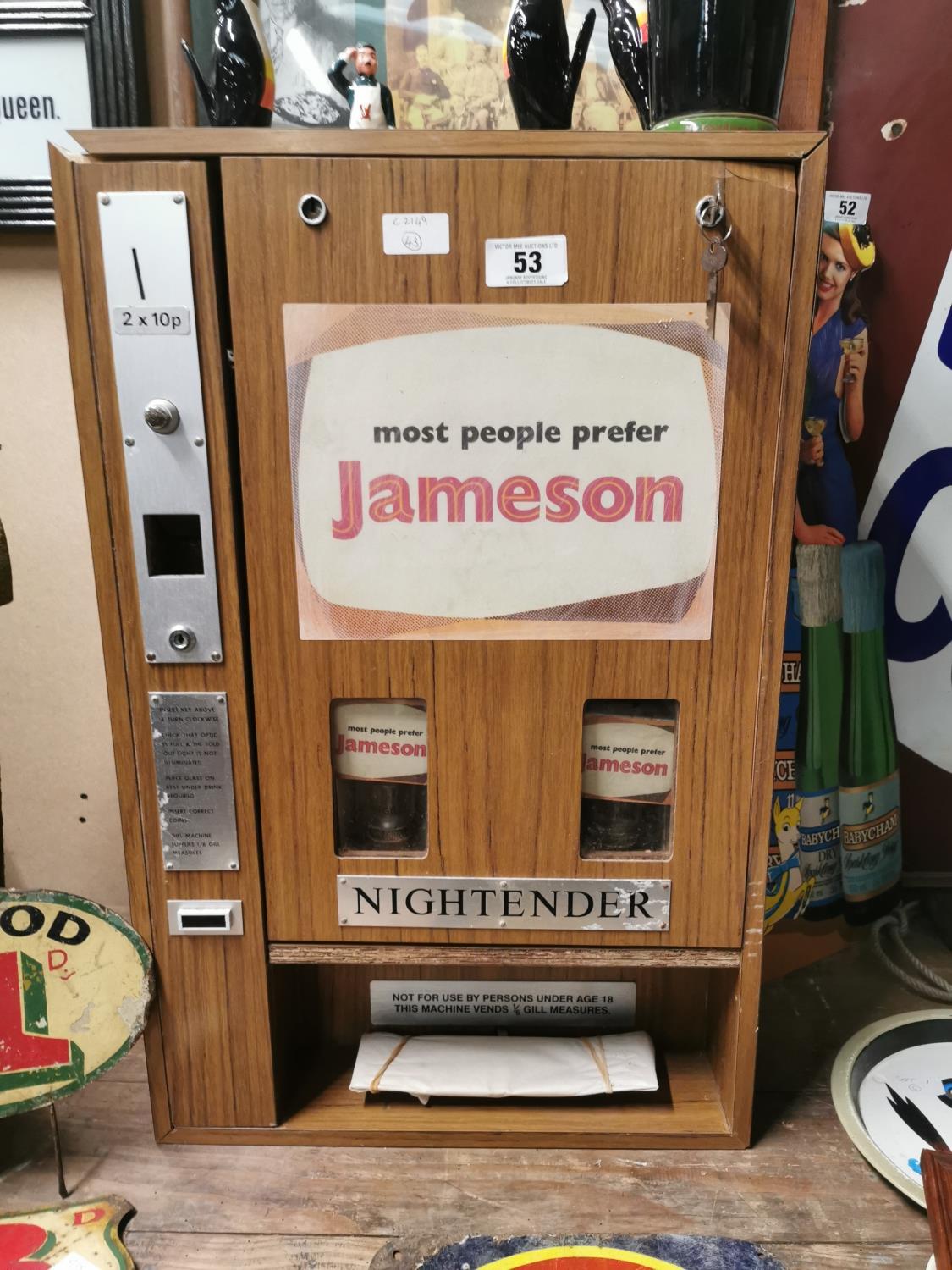 Jameson Irish Whiskey Vending Machine.