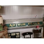 Arthur Fell's Glazed Advertising Sign
