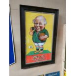 Mick McQuaid Tobacco advertising print.