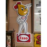 Enamel Esso Drip advertising sign.