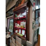 William IV. Rosewood wall cabinet.