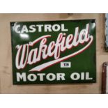 Castrol Enamel Sign