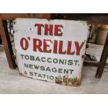 The O'Reilly Tobacconist Enamel Advertising Sign .
