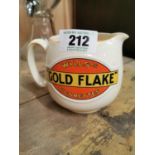 Will's Gold Flake Cigarettes ceramic water jug.