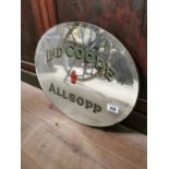 Early 20th C. Ind Coope Allsopp advertising mirror.