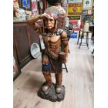 Vintage Tobacco shop advertising figure of an Indian..