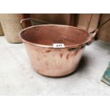 Copper preserving pan.