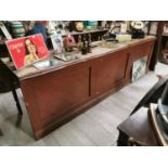 Early 20th C. Pine Shop Counter.