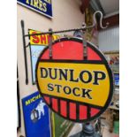 Dunlop Stock Enamel Sign.
