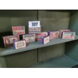 Collection of advertising match boxes.