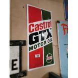 Castrol GTX Enamel Advertising Sign.