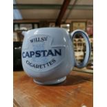 Wills Capstans Cigarettes Advertising Water Jug