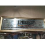 J.J Murphy & Co. Famous Irish Stout Advertising Mirror.