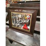 Draught Bass Advertising Mirror.