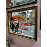 Guinness Time advertising mirror.