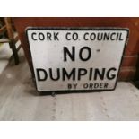 Cork County Council alloy notice.