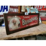 Bahadurs Cigars Advertising Showcard