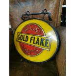 Wills Gold Flake Glass Advertising Sign.