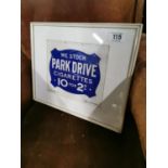 Park Drive Cigarettes Showcard.