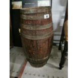 19th C. Oak Barrell.