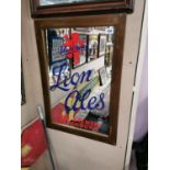 Blackburn Lions Ales Advertising Mirror.