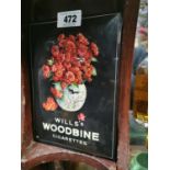 Wills Woodbine Cigarettes Showcard.