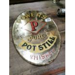 Powers Pure Pot Still Advertising Mirror.