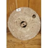 19th. C. sandstone quern stone.