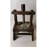 18th. C. oak book press.