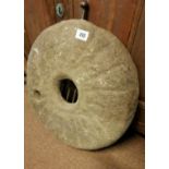Early 18th. C. sandstone quern stone.