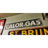 Tin plate Calor Gas advertising sign.