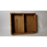 19th. C. pine knife box.