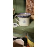 19th. C. spongeware blue and white cup.