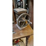 19th. C. cast iron coffee grinder.