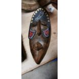 Carved African mask.