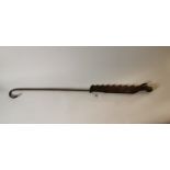 19th. C. extendable crook iron.