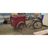 Rare early 20th C. ice cream bicycle.