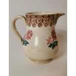 Rare 19th. C. single banded spongeware jug.