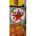 Original Texaco T enamel sign.