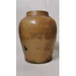 19th. C. stoneware tobacco jar.