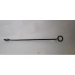 19th. C. wrought iron thatching needle.