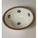 19th. C. spongeware potato bowl single banded.