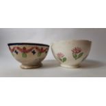 Two 19th. C. spongeware bowls.