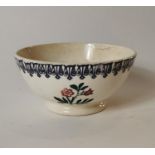 19th. C. single banded spongeware porridge bowl.