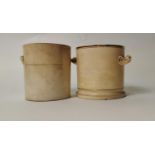 Two 19th. C. single banded mug and cup.
