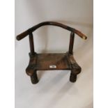 Unusual 19th C. child's hedge chair