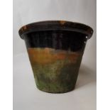 19th. C. terracotta pot.